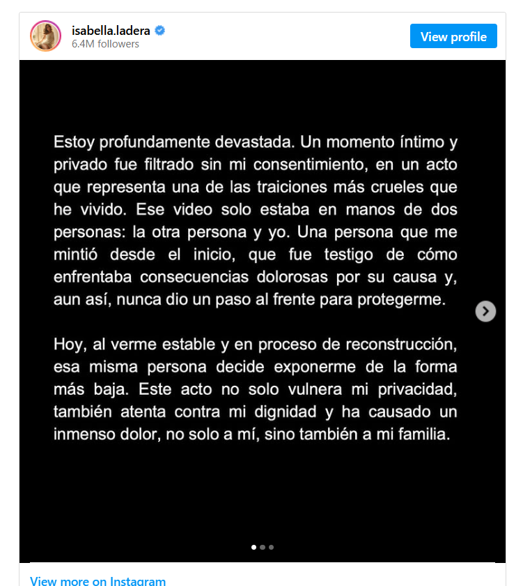 Beéle MMS Leak video: Isabella Ladera Speaks Out on Privacy Breach